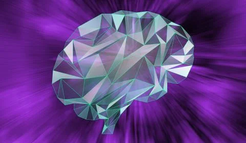Artificial intelligence and network concept Illustrazione stock