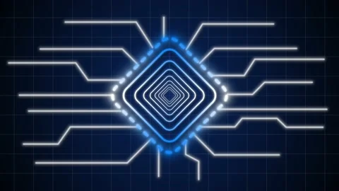 Artificial Intelligence animation background 스톡 동영상 237871277