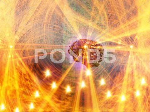 Artificial intelligence, artwork Stock Illustration