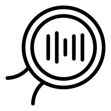 Artificial intelligence assistant icon outline vector. Wireless smart center Illustrazione stock