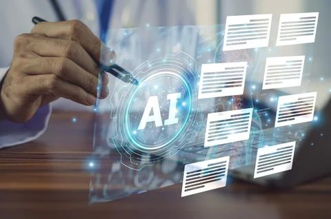 Artificial intelligence assists doctors in predicting patient outcomes impr.. Stock Photos