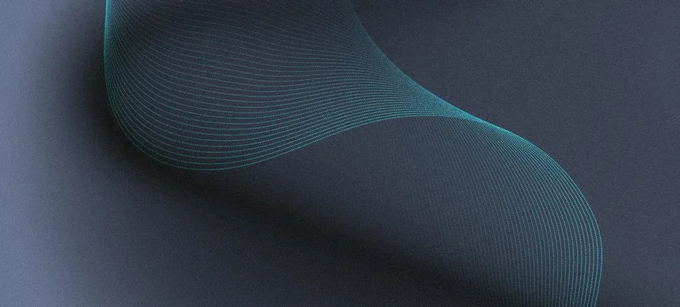 Artificial Intelligence Background with Abstract Soft Blue and Gray Particl.. Stock Illustration