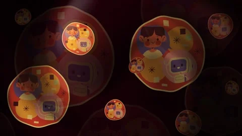 Artificial Intelligence Background Animation Loop Stock Footage 309446824