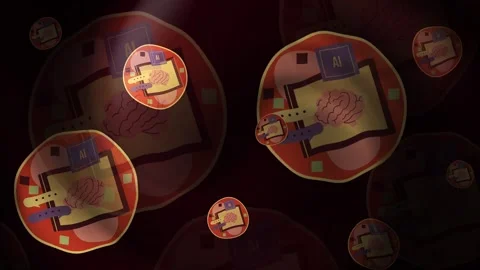 Artificial Intelligence Backgrounds Loops Stock Footage 309448375