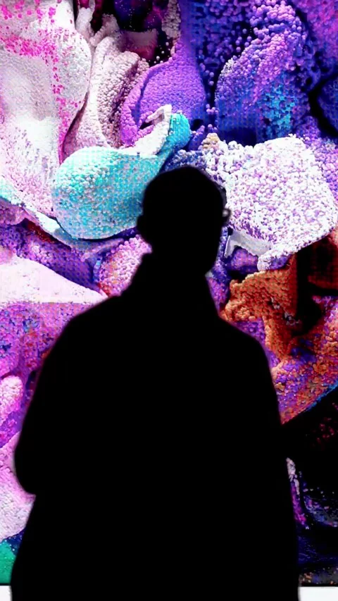 Artificial intelligence based digital art. Stock Footage 271236944