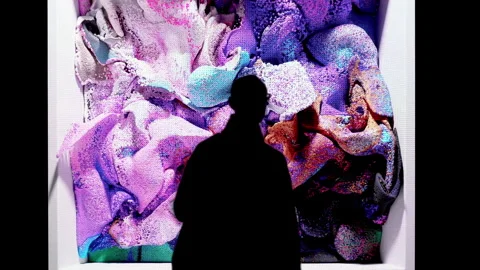 Artificial intelligence based digital art. Stock Footage 271237420