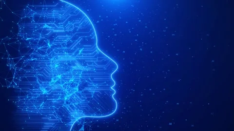 Artificial intelligence Big Data concept. Technology engineering Machine Stock Footage 247166422