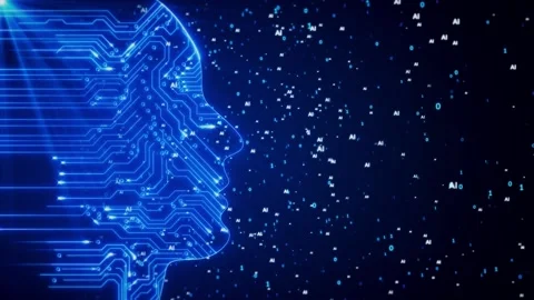 Artificial intelligence Big Data concept. Technology engineering Machine Stock Footage 247482842