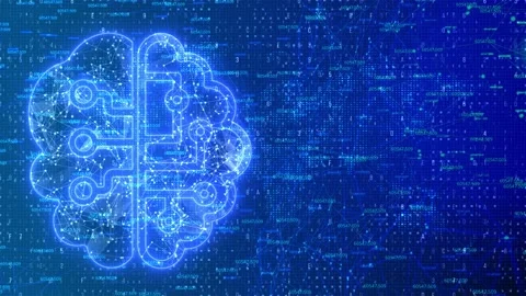 Artificial intelligence Big data Machine learning concept. Stock Footage 175077159