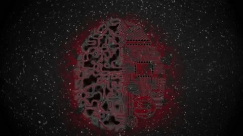 Artificial Intelligence Brain Animation. Stock Footage 239530056