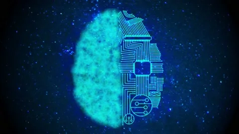 Artificial Intelligence Brain Animation. Stock Footage 239530421