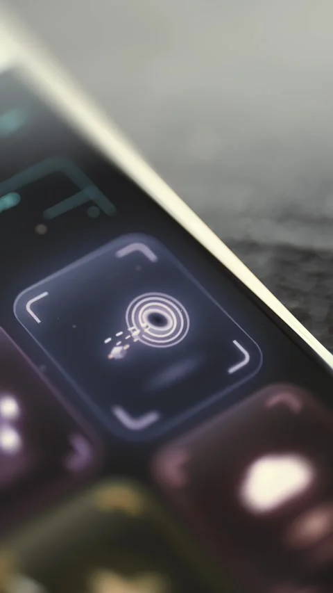 Artificial Intelligence Brain Application on Smartphone Stock Footage 341865615