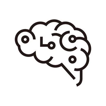 Artificial intelligence brain concept with circuit board Stock Illustration