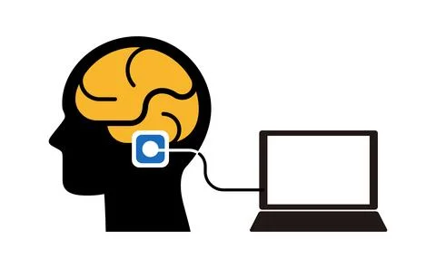 Artificial intelligence brain concept flat style Stock-Illustration