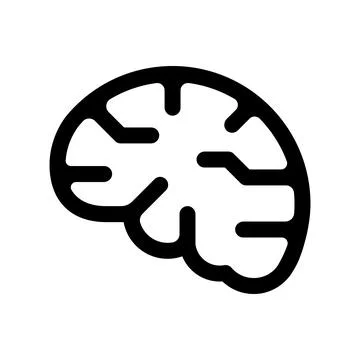 Artificial intelligence brain concept flat style Stock Photos