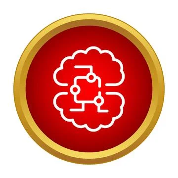 Artificial intelligence brain concept with neural network connections 스톡 일러스트