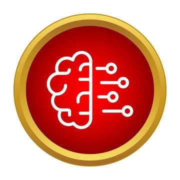 Artificial intelligence brain connecting digital neural network circuit イラスト素材
