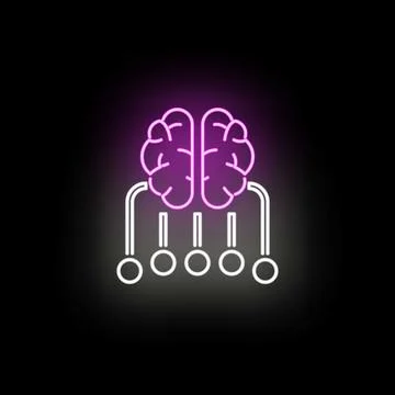 Artificial intelligence brain connecting modern neural network Ilustração Stock