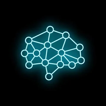 Artificial intelligence brain creating neural network connections Stock Illustration
