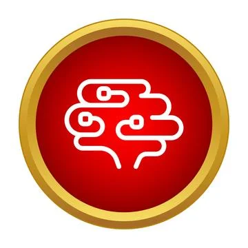 Artificial intelligence brain creative innovation technology icon Stockillustratie