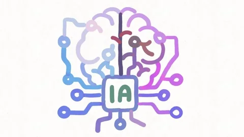 Artificial Intelligence Brain with Digital Circuit Network Animation Stock Footage 342018112