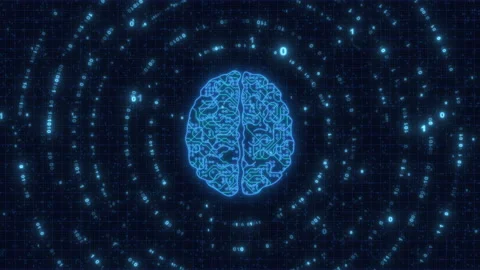 Artificial intelligence brain Video stock 236352789