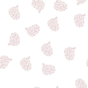 Artificial intelligence brain glyph seamless pattern Stock Illustration