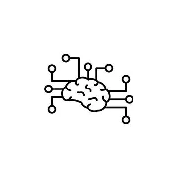Artificial intelligence brain icon. Element of artificial intelligence icon for 스톡 일러스트