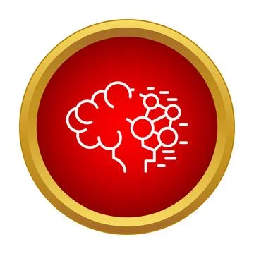 Artificial intelligence brain learning new neural network concepts イラスト素材