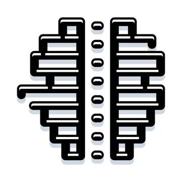 Artificial intelligence brain machine learning concept 스톡 일러스트