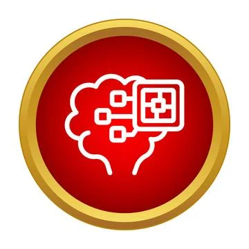 Artificial intelligence brain machine learning digital mind 스톡 일러스트