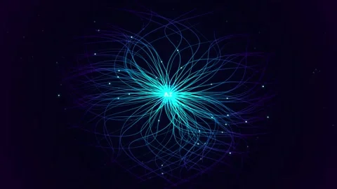 Artificial intelligence brain network connection in abstract space motion g.. Stock Footage 346635492