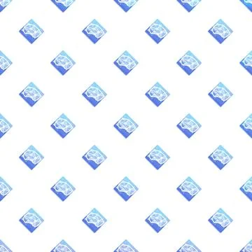 Artificial intelligence brain network seamless pattern background イラスト素材