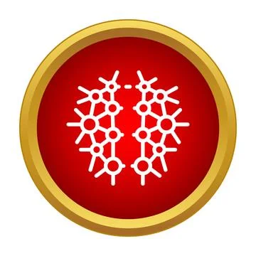 Artificial intelligence brain neural network icon technology Stock Illustration