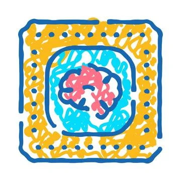 Artificial intelligence brain neural network computer chip 스톡 일러스트