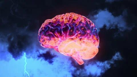 Artificial Intelligence Brain Power Thinking AI A.I. Deep Machine Learning Stock Footage 253708421