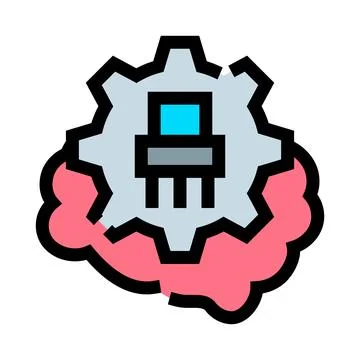Artificial intelligence brain processing technology and innovation concept イラスト素材