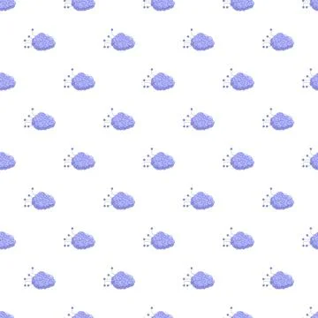 Artificial intelligence brain seamless pattern representing technology concep 库存插图