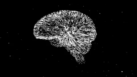 Artificial Intelligence Brain Thought Cloud Stock Footage 113549800