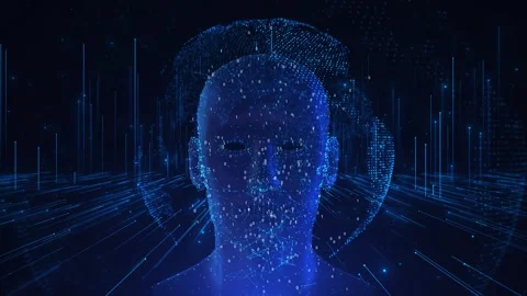 Artificial intelligence brainstorm concept. Brain animation, data mining, deep Stock Footage 312183204