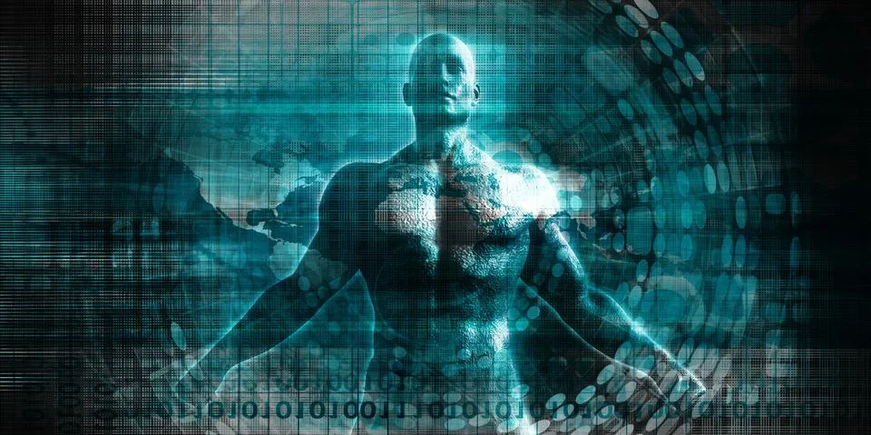 Artificial Intelligence Breakthrough Enabling Advanced Digital Technology Stock Illustration