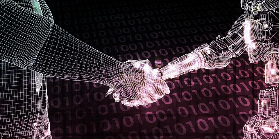 Artificial Intelligence Business Background And Concept Stock Illustration