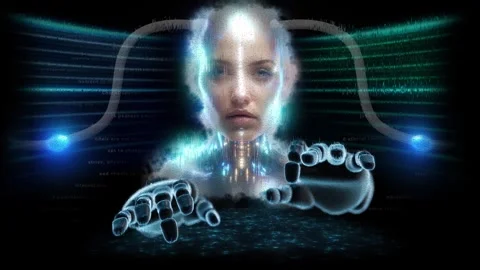 Futuristic Ai Background Stock Footage ~ Royalty Free Stock Videos | Pond5