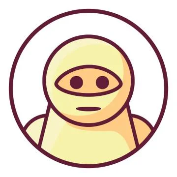 Artificial intelligence. Chat bot icon cartoon character. Stock Illustration