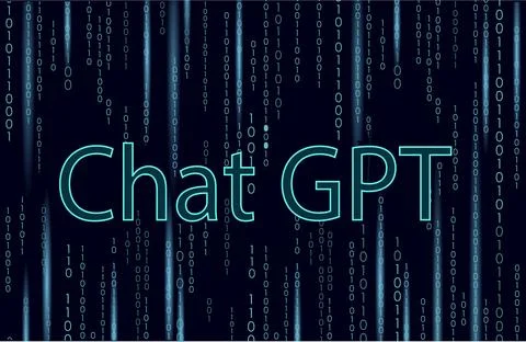 Artificial intelligence Chat GPT. Machine learning online technology concept on Stock Illustration