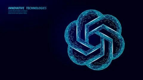 Artificial intelligence Chat GPT. Machine learning online technology concept on Stock Illustration