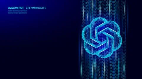 Artificial intelligence Chat GPT. Machine learning online technology concept on Stock Illustration