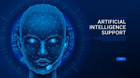 Artificial intelligence chatbot concept Stock Illustration