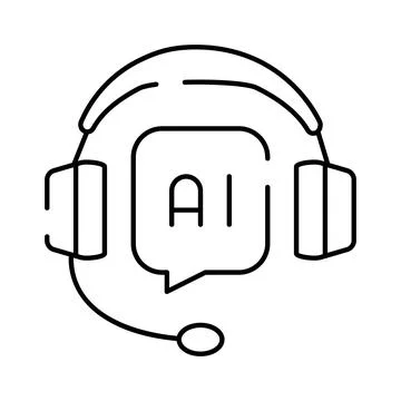 Artificial intelligence chatbot customer support communication concept イラスト素材