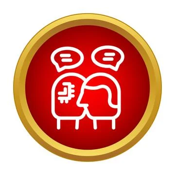 Artificial intelligence chatbot interacting with human user Stock Illustration